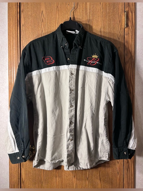 Nascar Other - Vtg NASCAR Dale Jr Tri-Tone Button Down Shirt